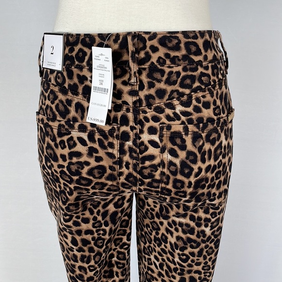 NWT WHBM Sculpt HighRise Leopard Skinny Ankle Sz 2 - Picture 13 of 15